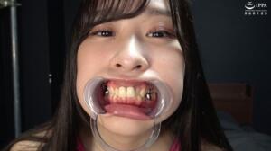 【歯＆口腔】人気女優 朝比ゆのチャンの歯＆口腔＆のどちんこ観察と小魚舐め！ (h_1416ad01843)｜女優AV